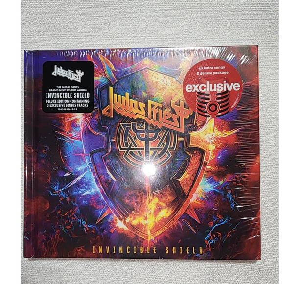 Judas Priest Invincible Shield CD with bonus tracks - Picture 6 of 7